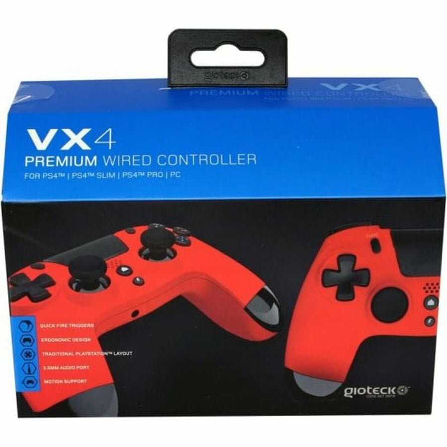 Contrôle des jeux GIOTECK VX4PS4-43-MU Rouge Bluetooth PC