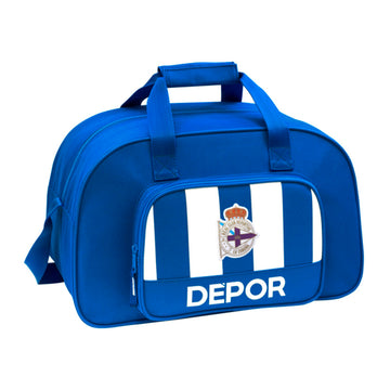 Bolsa de Deporte RC Deportivo de La Coruña Azul Blanco (40 x 24 x 23 cm)