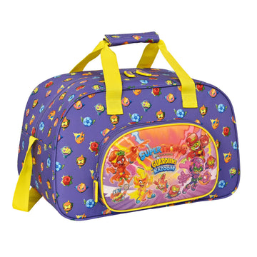 Sac de sport SuperThings Guardians of Kazoom Violet Jaune (40 x 24 x 23 cm)