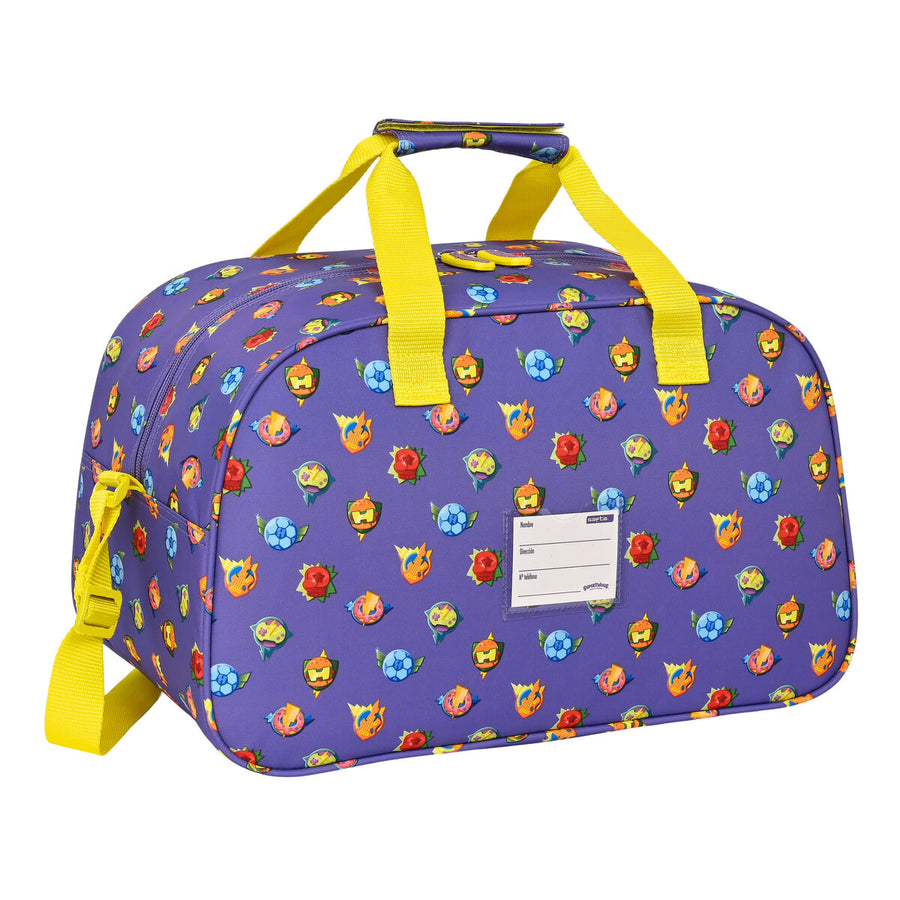 Bolsa de Deporte SuperThings Guardians of Kazoom Morado Amarillo (40 x 24 x 23 cm)