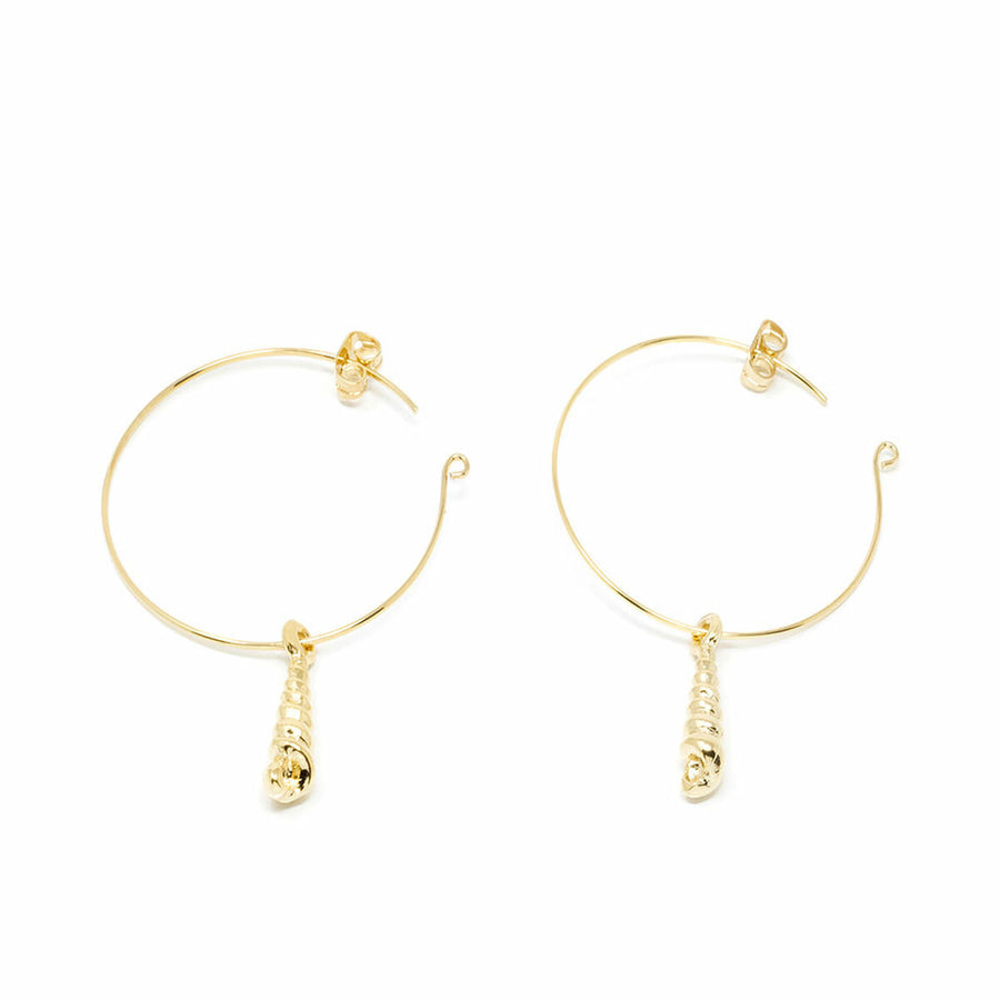 Ladies' Earrings Shabama Agulla Brass gold-plated 3,5 cm