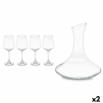 Jug and glasses set 420 ml 1,8 L (2 Units)