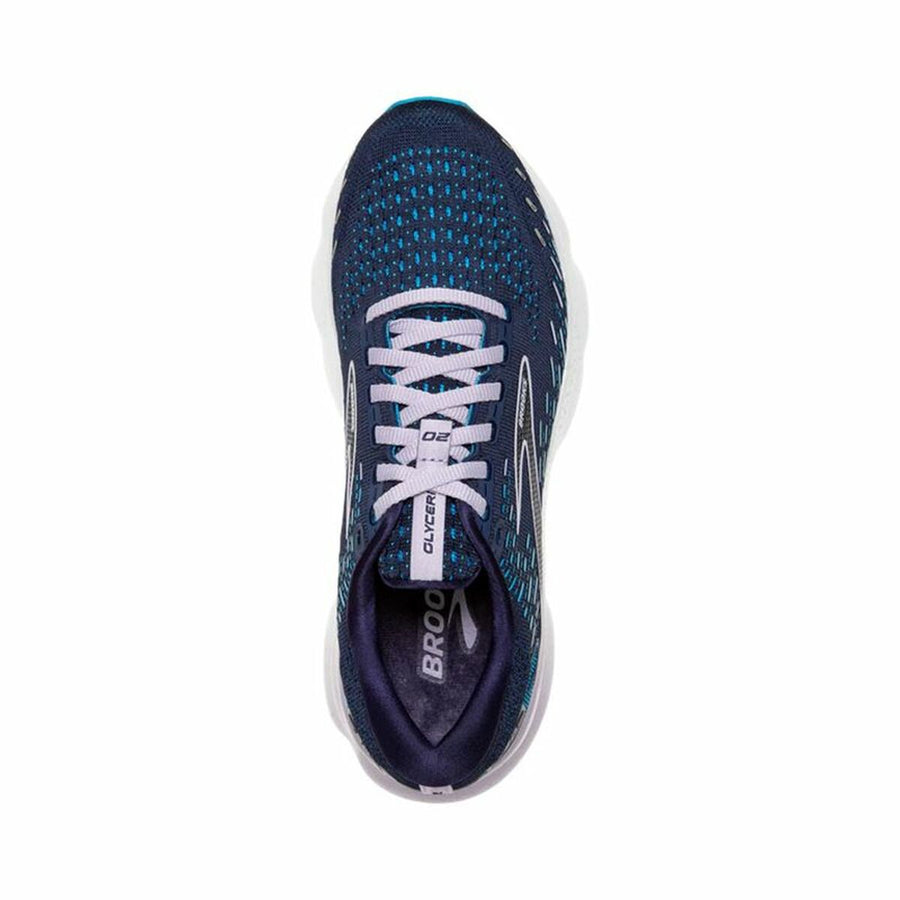 Zapatillas Running para Adultos Brooks Glycerin 20 Ancho Azul oscuro Mujer