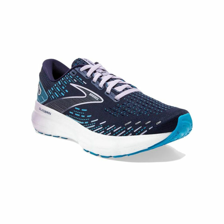 Zapatillas Running para Adultos Brooks Glycerin 20 Ancho Azul oscuro Mujer