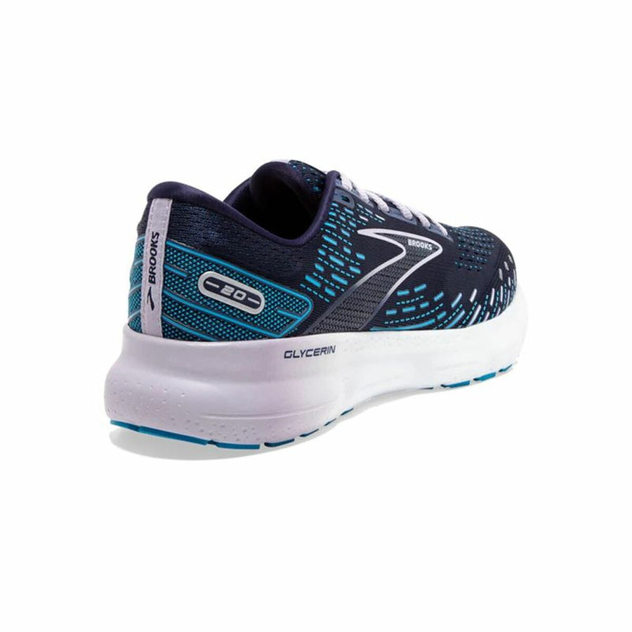 Zapatillas Running para Adultos Brooks Glycerin 20 Ancho Azul oscuro Mujer