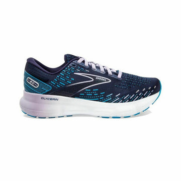 Zapatillas Running para Adultos Brooks Glycerin 20 Ancho Azul oscuro Mujer