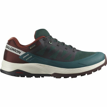 Zapatillas Salomon Outrise GORE-TEX Moutain Burdeos Verde oscuro Hombre