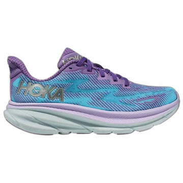 Running Shoes for Adults HOKA Clifton 9 Aquamarine Lady