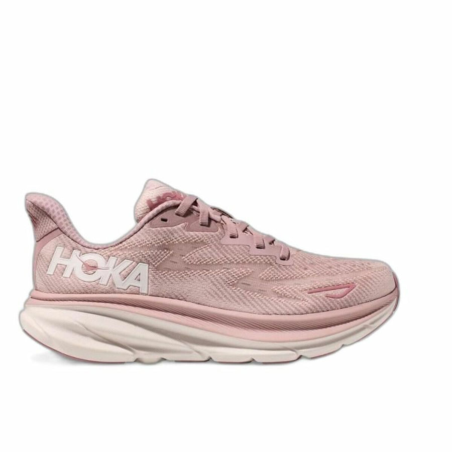 Running Shoes for Adults HOKA Clifton 9 Salmon Lady