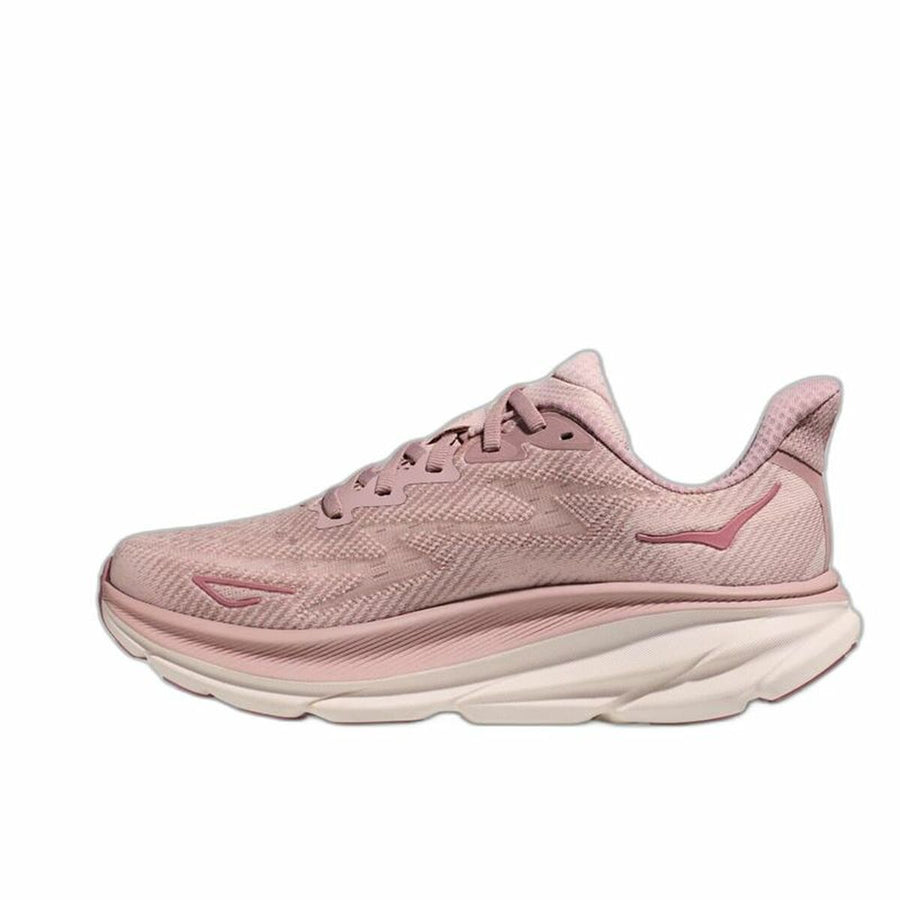 Running Shoes for Adults HOKA Clifton 9 Salmon Lady