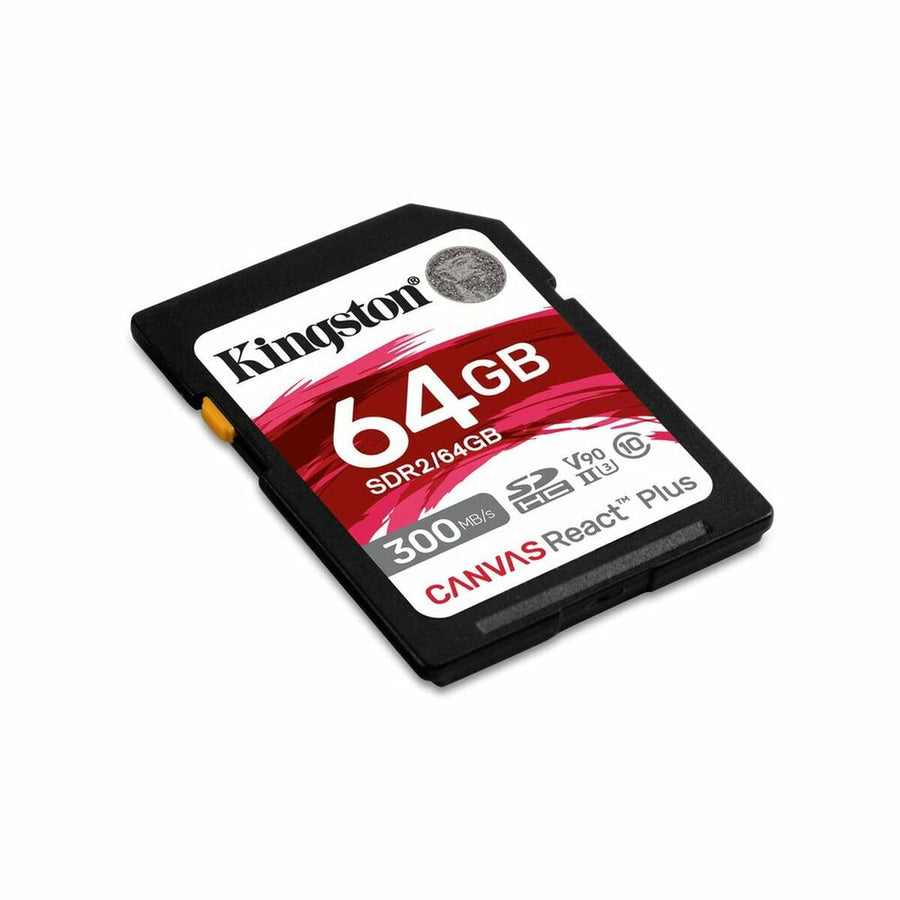 Tarjeta de Memoria Micro SD con Adaptador Kingston SDR2/64GB 64 GB 8K Ultra HD SDXC UHS-II