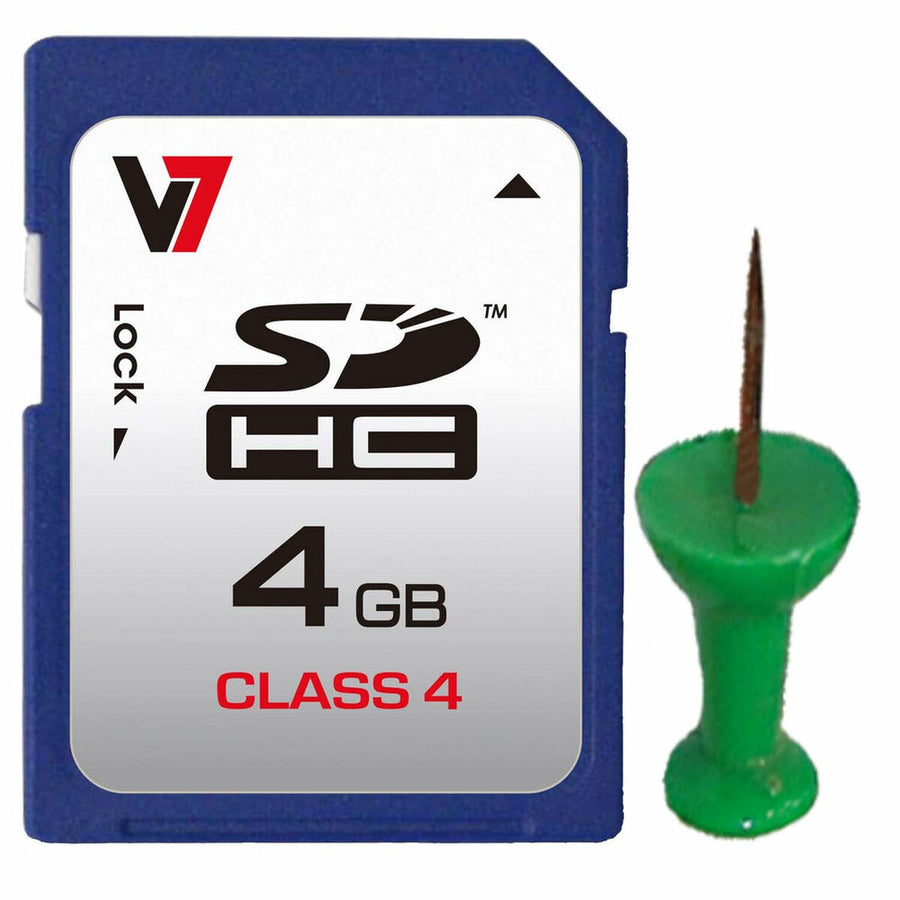 Tarjeta de Memoria Micro SD con Adaptador V7 VASDH4GCL4R-2E