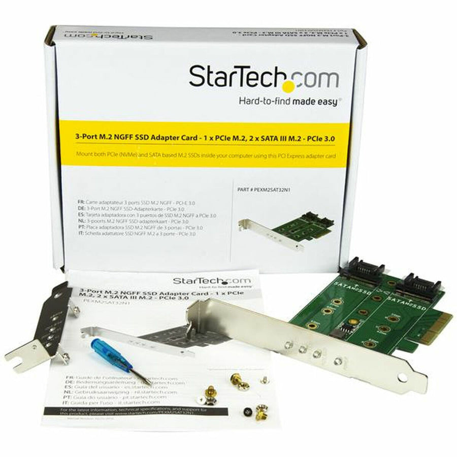 Tarjeta PCI SSD M.2 Startech PEXM2SAT32N1 PCIe 3.0