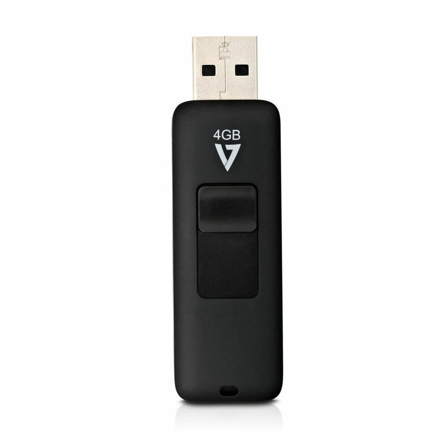 Tarjeta de Memoria Micro SD con Adaptador V7 VF24GAR-3E Negra 4 GB