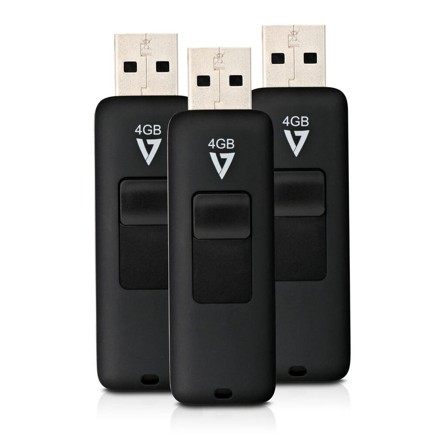 Tarjeta de Memoria Micro SD con Adaptador V7 VF24GAR-3PK-3E Negro