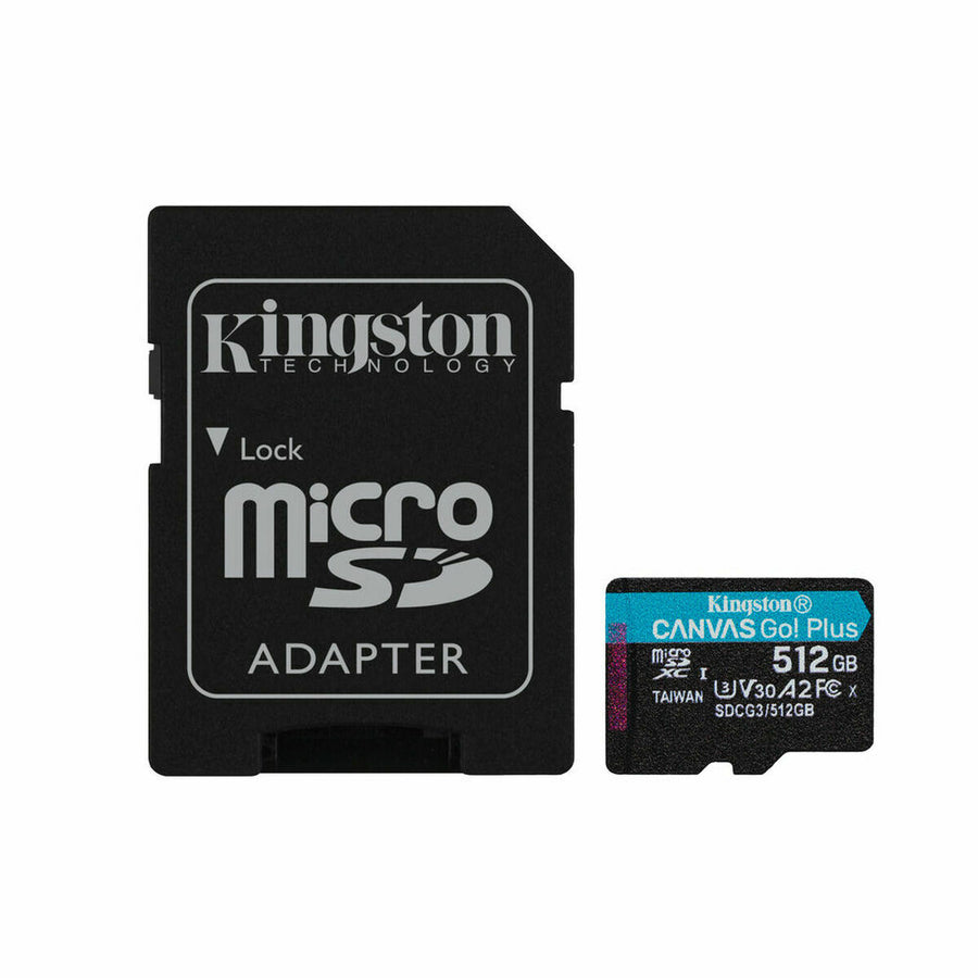 Tarjeta de Memoria Micro SD con Adaptador Kingston SDCG3/512GB Clase 10 512 GB UHS-I