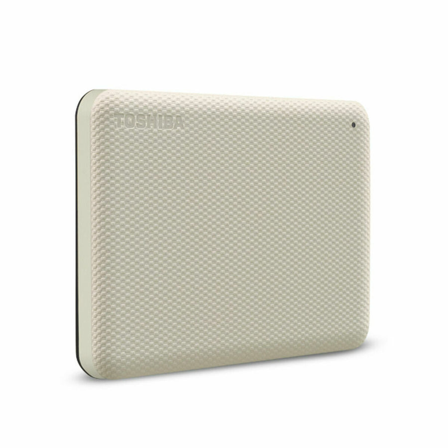 External Hard Drive Toshiba CANVIO ADVANCE Beige White 4TB USB 3.2 Gen 1