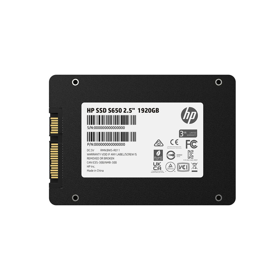 Hard Drive HP 345N1AA 1920 GB SSD 2,5