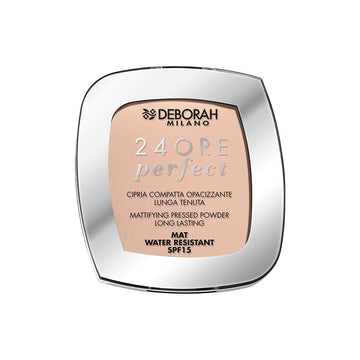 Polvos Compactos Deborah 24ore Perfect Nº 02 Rosa Claro Spf 15