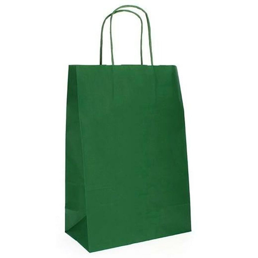 Bolsa de Papel Fama 31 x 11 x 42 cm Con Asas Verde oscuro 125 g/m² (25 Unidades)